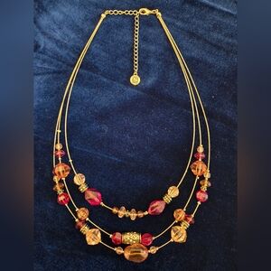 Elegant Napier Beaded Wire Choker  Necklace